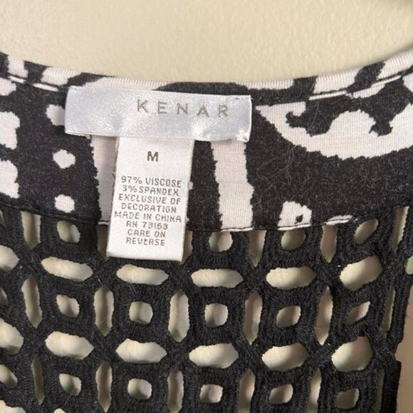 Kenar medium black and white tank top - Picture 3 of 4
